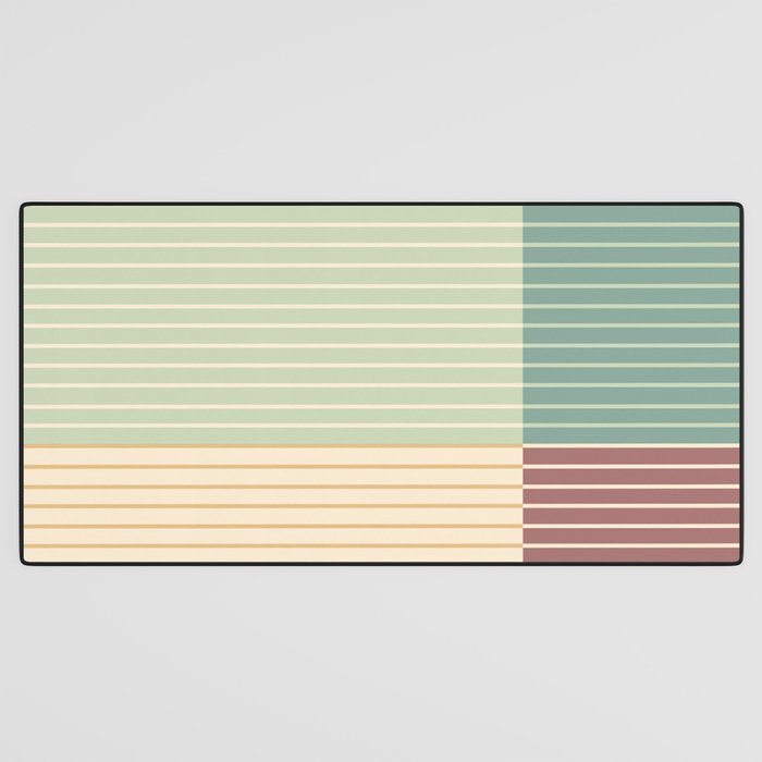 Color Block Line Abstract XIX Desk Mat Gallery Image 3
