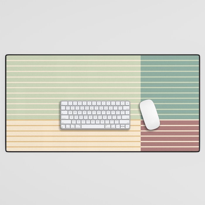 Color Block Line Abstract XIX Desk Mat Gallery Image 1