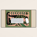 Spotted Cat Desk Mat Gallery Image 1