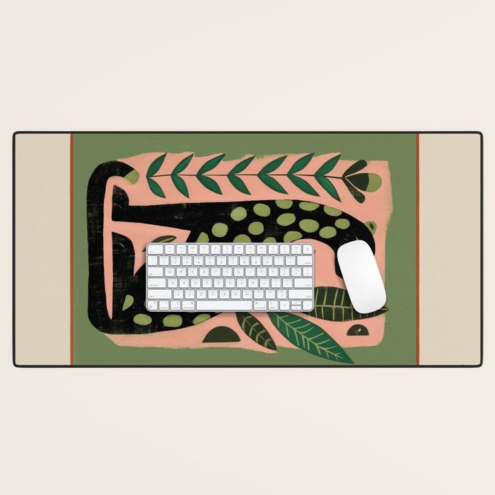 Spotted Cat Desk Mat Gallery Image 1