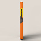 Geometric mid century modern orange shapes iPhone Case Gallery Image 2