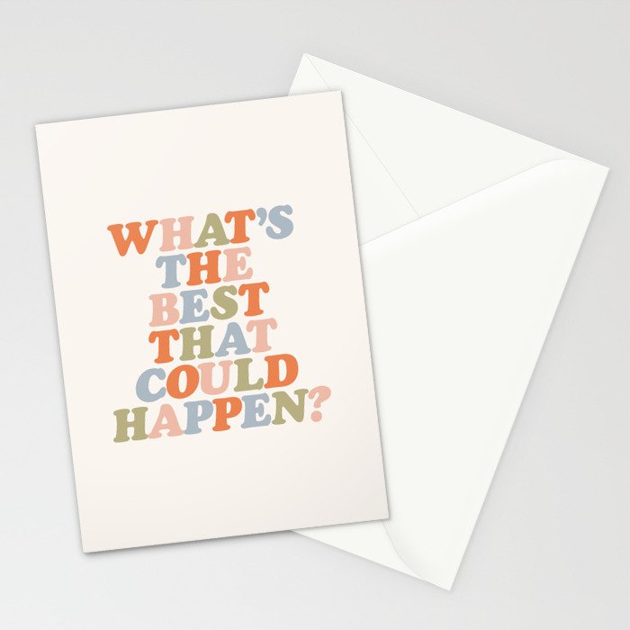Whats The Best That Could Happen Stationery Card Gallery Image 2
