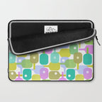 Mid Century Abstract Pickleball Shapes Laptop Sleeve Gallery Image 2