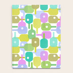 Mid Century Abstract Pickleball Shapes Notebook Gallery Image 4