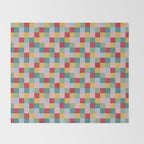 Bold Colorful Checks Pattern - Small XXII Throw Blanket Gallery Image 2