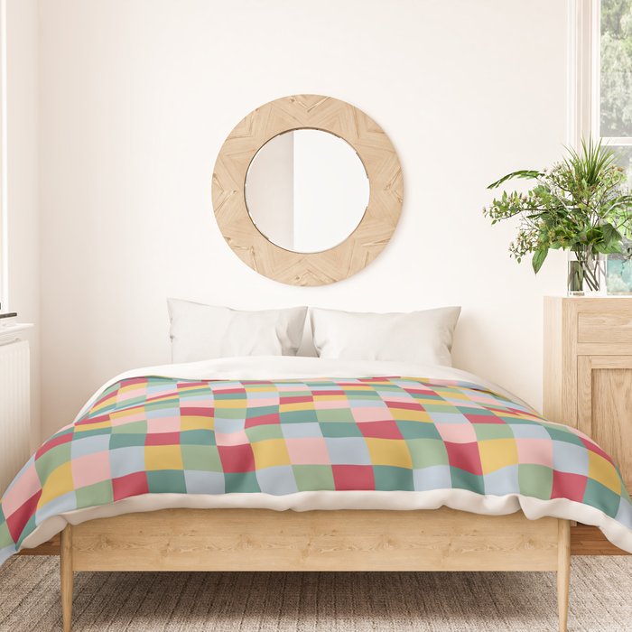 Bold Colorful Checks Pattern - Small XXII Duvet Cover Gallery Image 3