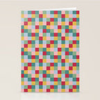 Bold Colorful Checks Pattern - Small XXII Stationery Card Gallery Image 2
