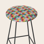 Bold Colorful Checks Pattern - Small XXII Stool Gallery Image 2