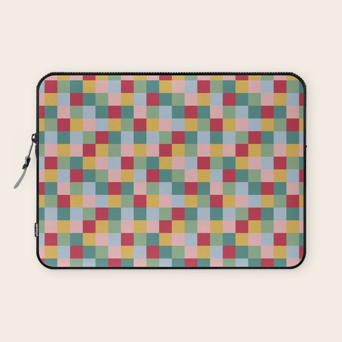 Bold Colorful Checks Pattern - Small XXII Laptop Sleeve Gallery Image 1
