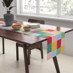 Bold Colorful Checks Pattern - Small XXII Table Runner Gallery Image 2