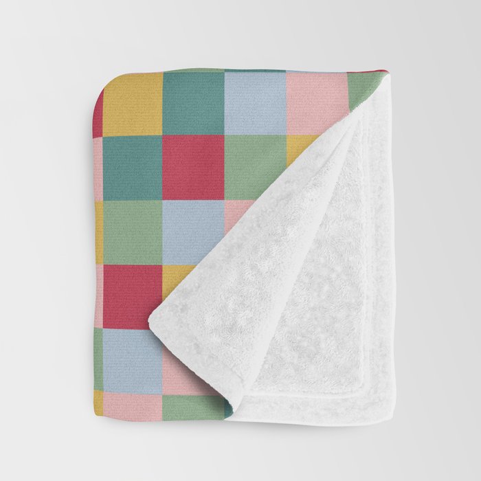 Bold Colorful Checks Pattern - Small XXII Throw Blanket Gallery Image 3