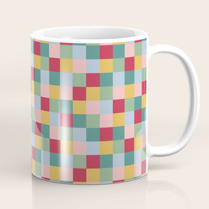Bold Colorful Checks Pattern - Small XXII Coffee Mug Gallery Image 1
