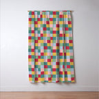 Bold Colorful Checks Pattern - Small XXII Window Curtain Gallery Image 3