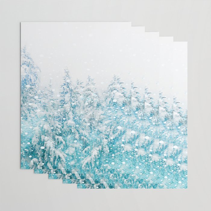 Snowy Pines Wrapping Paper Gallery Image 3