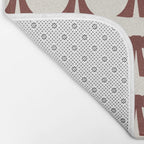 Vintage Bows XI Red Bath Mat Gallery Image 2