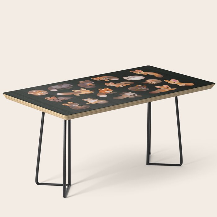 Foxes - dark Coffee Table Gallery Image 1