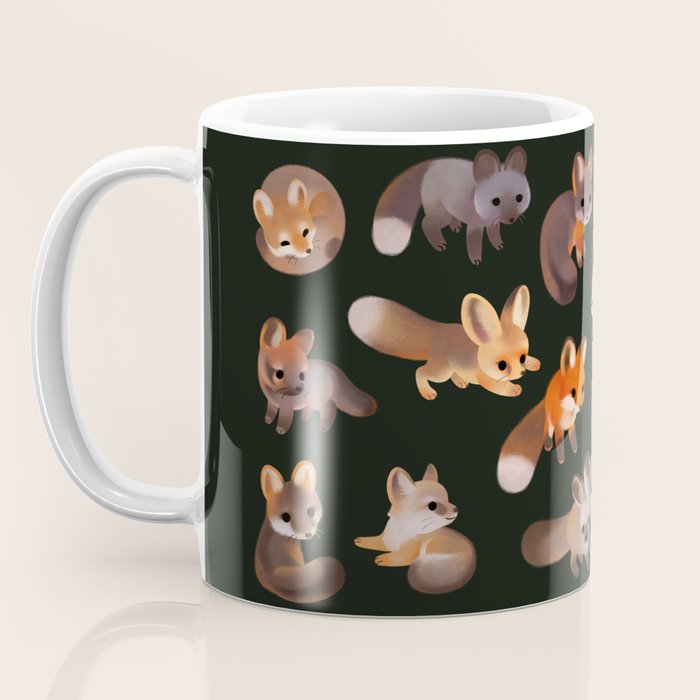 Foxes - dark Coffee Mug Gallery Image 3