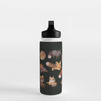 Foxes - dark Water Bottle Gallery Image 3