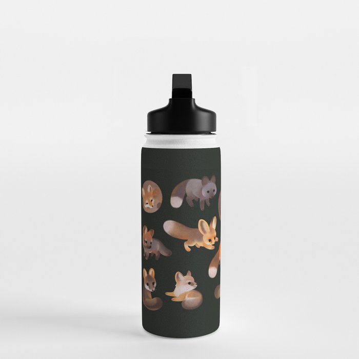 Foxes - dark Water Bottle Gallery Image 3