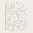 Tropical Palm Leaves - Palm Leaf Pattern - Sandy Beige Poster Gallery Image 4