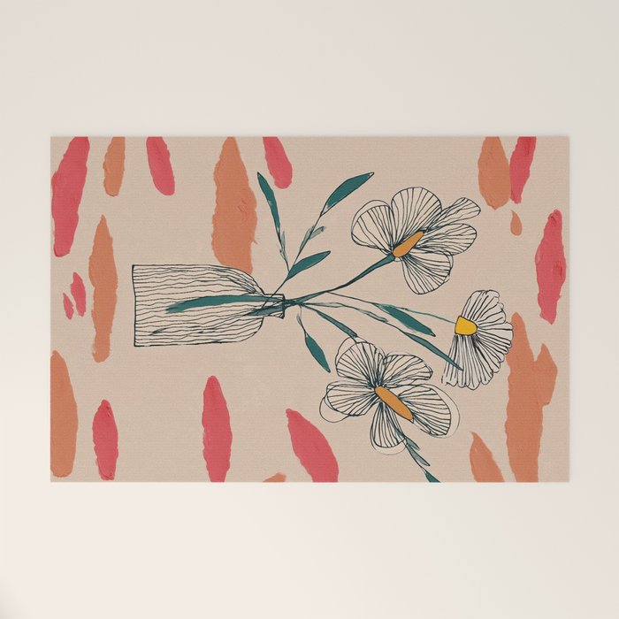 Petals in the Afternoon Sky Welcome Mat Gallery Image 1
