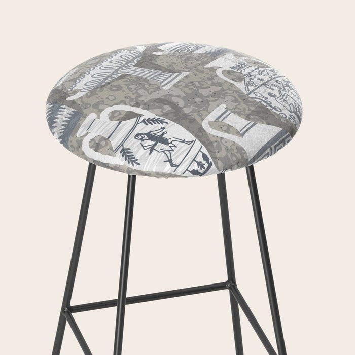 Antique pottery neutral Stool Gallery Image 2