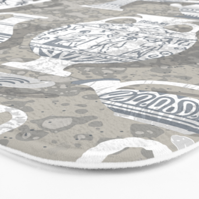 Antique pottery neutral Bath Mat Gallery Image 3