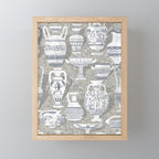 Antique pottery neutral Mini Art Print Gallery Image 1