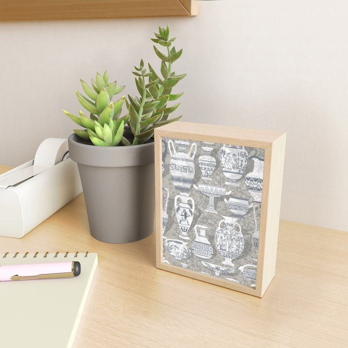 Antique pottery neutral Mini Art Print Gallery Image 2