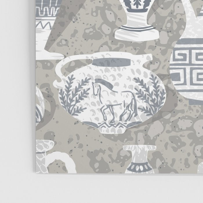 Antique pottery neutral Poster Gallery Image 3