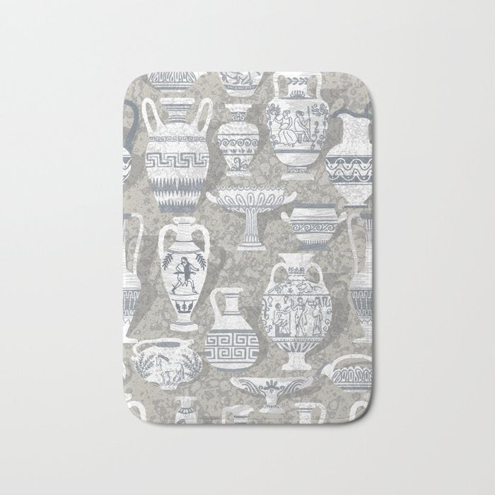 Antique pottery neutral Bath Mat Gallery Image 1
