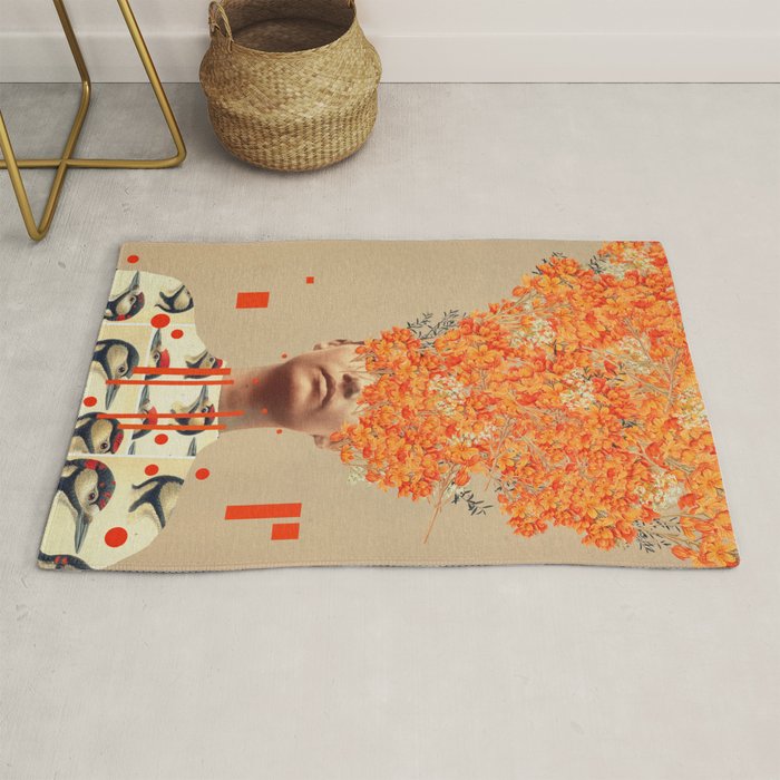 Bird Flight in Autumn Rug Gallery Image 1