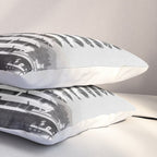 Capital Records Building, Los Angeles, California black and white photograph / black and white photography Pillow Sham Gallery Image 3