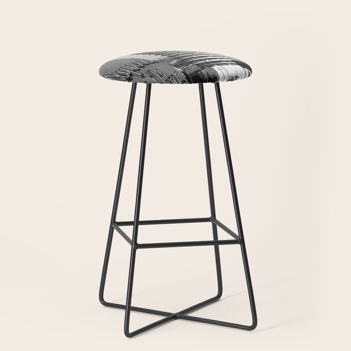Capital Records Building, Los Angeles, California black and white photograph / black and white photography Stool Gallery Image 1