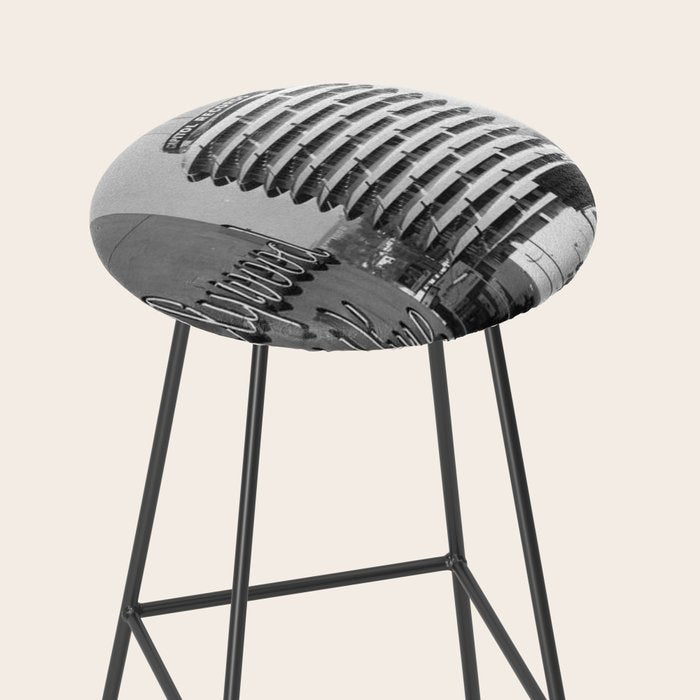 Capital Records Building, Los Angeles, California black and white photograph / black and white photography Stool Gallery Image 2