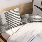 Capital Records Building, Los Angeles, California black and white photograph / black and white photography Pillow Sham Gallery Image 2