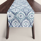Azure Medallion Motif Table Runner Gallery Image 1