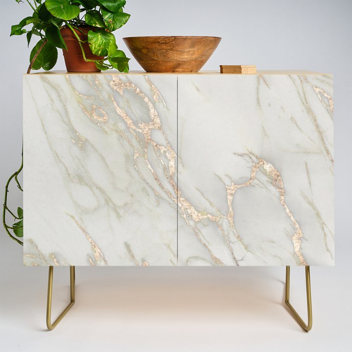 Marble Love Bronze Metallic Credenza Gallery Image 1