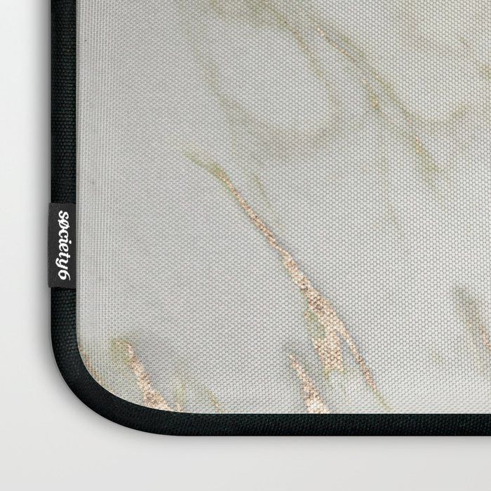 Marble Love Bronze Metallic Laptop Sleeve Gallery Image 3