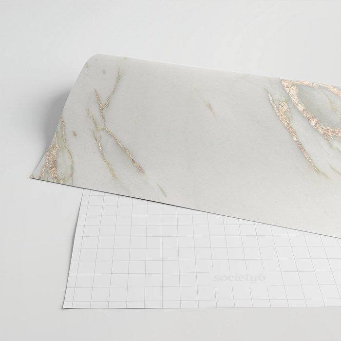 Marble Love Bronze Metallic Wrapping Paper Gallery Image 2