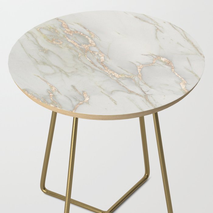 Marble Love Bronze Metallic Side Table Gallery Image 2