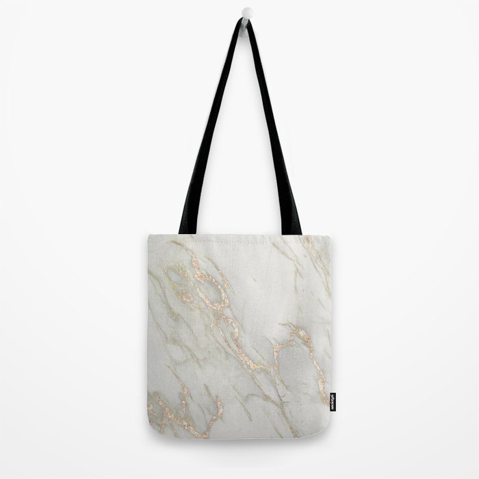 Marble Love Bronze Metallic Tote Bag Gallery Image 2