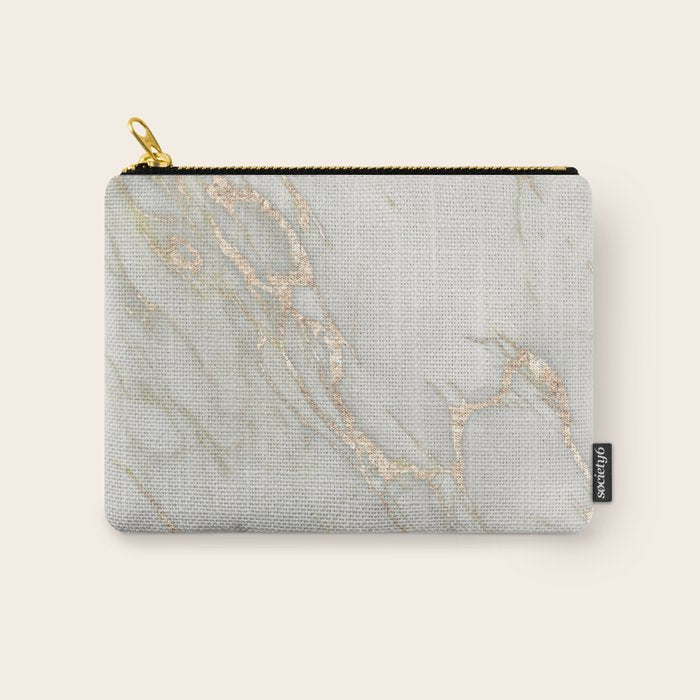 Marble Love Bronze Metallic Carry All Pouch Gallery Image 1