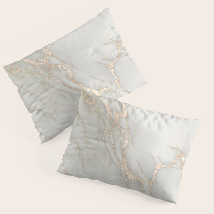 Marble Love Bronze Metallic Pillow Sham Gallery Image 3