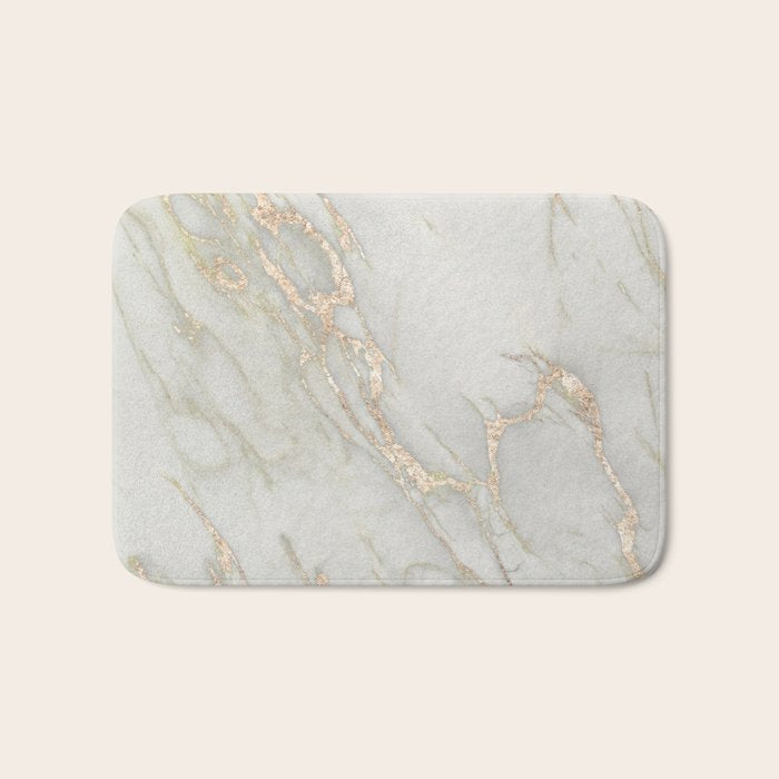 Marble Love Bronze Metallic Bath Mat Gallery Image 1