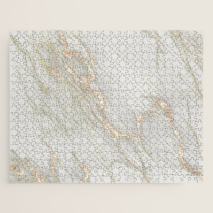 Marble Love Bronze Metallic Jigsaw Puzzle Gallery Image 1