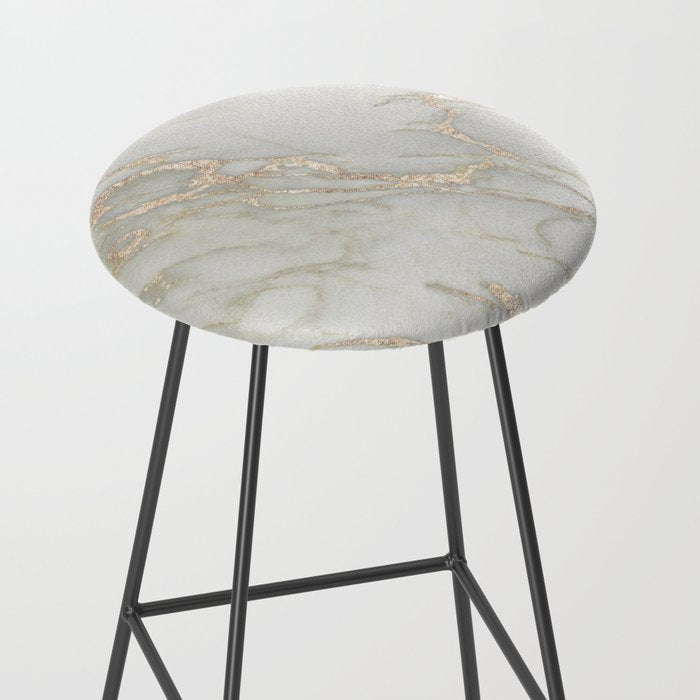 Marble Love Bronze Metallic Stool Gallery Image 2
