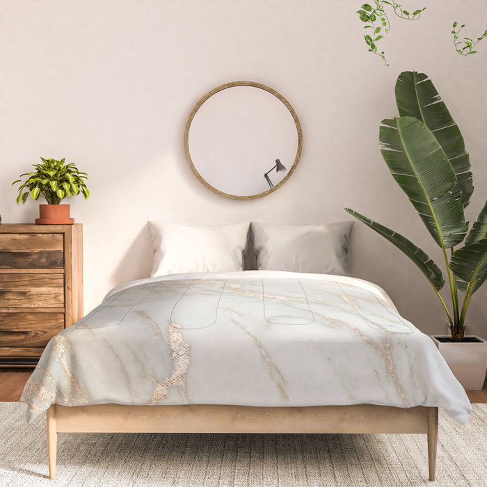 Marble Love Bronze Metallic Comforter Gallery Image 3