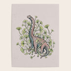 Brachio Ginkgo | Dinosaur Botanical Art Poster Gallery Image 4