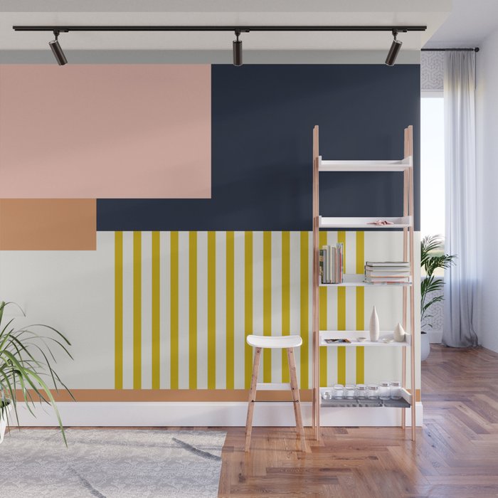Sol Abstract Geometric Print in Multi Wall Mural Gallery Image 1